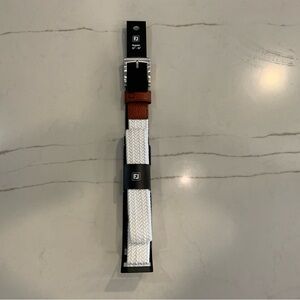 FOOTJOY White Braided Belt